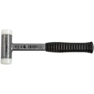 Comparateur de prix : Halder Maillet à frappe amortie supercraft ø de la tête 35 mm tube d'acier anti-rebond dur nylon blanc