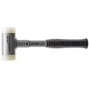 Comparateur de prix : Maillet SUPERCRAFT - HALDER - D=50 mm - Embouts Nylon, tube d'acier, caoutchouc