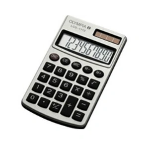 Comparateur de prix : Olympia LCD 1110 Calculatrice de poche argent Ecran: 10 solaire, à pile(s) (l x H x P) 70 x 10 x 117 mm