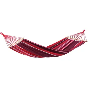 Comparateur de prix : amazonas Hamac simple à barre en tissu rayé rouge et violet