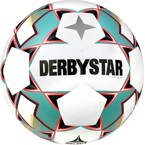 Derbystar Ballon de football Stratos TT v23 Blanc/bleu/orange Taille 5
