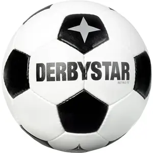 DERBYSTAR Retro TT V21 Balle Adulte Unisexe, Weiss Schwarz, 5 pas cher