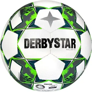 Derbystar Lot de 5 Ballons de Football Brillants, Blanc/Vert/GrisVendu paramazon