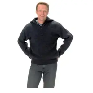 SCHEIBLER FP - Pullover taille m noir/bleu moucheté 100 % polyacrylique pas cher