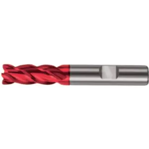 Gühring 9055350180000 Fraise Ratio "RF 100 U" DIN 6527 18 mm 4-dents en carbure monobloc, Argent/rougeVendu parcontorion