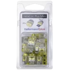 Comparateur de prix : Hellermanntyton - 148-90054 HCPM-2-Blister-PC-CL/YE (20) Borne de racc...