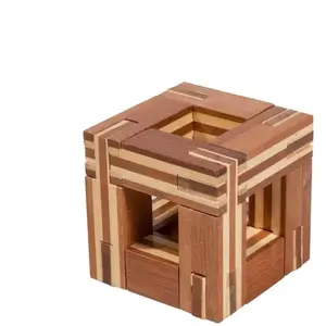 Fridolin - 17497 - Puzzle en bambou - Cadre magique pas cher