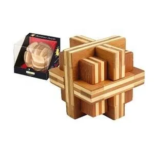 Fridolin - 17457 - Puzzle en bambou - Double Crois pas cher