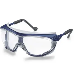 Comparateur de prix : Uvex 9175/260 monture bleue, lentille transparente vue de dessus