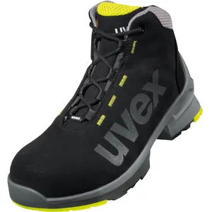 UVEX Chaussures hautes noires/jaunes uvex 1, S2, Pointure EU: 43 pas cher