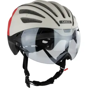 Casco - Speedairo - Casque vélo silk white-grey-red - S (52 - 56 cm)