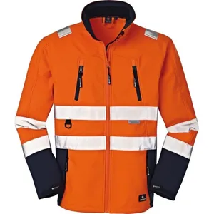 Veste de travail Pittsburgh,Softshell orange fluo/navy, Taille xl