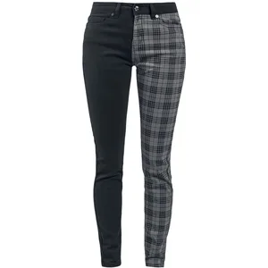Rock Rebel by EMP Femme Pantalon Noir-Gris W26L32