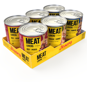 Comparateur de prix : Josera Meatlovers Menu 6 x 800 g pour chien - mix (3 variétés)