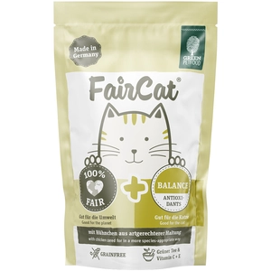 16x85g Green Petfood FairCat Balance - Pâtée pour chat pas cher