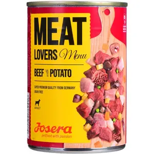 Comparateur de prix : 6x400g Josera Meatlovers Menu boeuf, pommes de terre - Pâtée pour chien