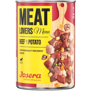 6x800g Josera Meatlovers Menu boeuf, pommes de terre - Pâtée pour chien pas cher