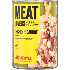 6x800g Josera Meatlovers Menu poulet, carottes - Pâtée pour chienVendu parzooplus