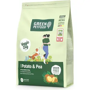 3kg Green Petfood VeggieDog Grainfree pomme de terre & pois nourriture... pas cher