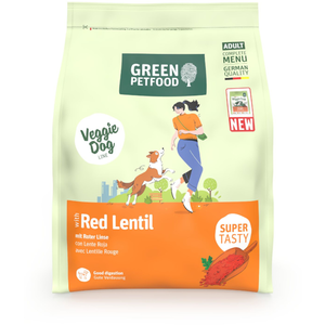 900g Green Petfood Veggie Dog avec lentille rouge nourriture sèche pou... pas cher