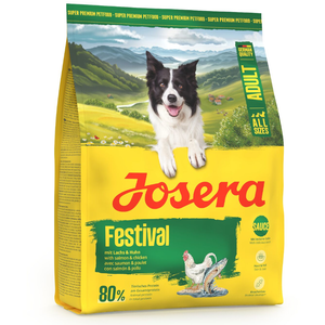 Comparateur de prix : 900g Josera Adult Festival saumon & poulet nourriture sèche pour chien...