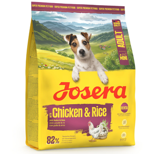 Comparateur de prix : 900g Josera Adult Mini poulet & riz croquettes pour chiens