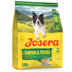 Comparateur de prix : 900g Josera Adult saumon & pomme de terre nourriture sèche pour chiens