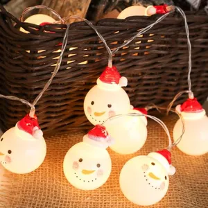 Comparateur de prix : OEM Guirlande Lumineuse 2M LED avec 20 LED Bonhomme de neige pour Noël Soirée Fête Maison Jardin, Blanc Chaud [Batterie alimenté]