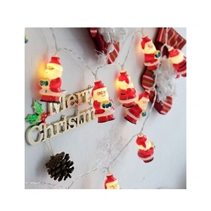 OEM Guirlande Lumineuse 3M LED avec 30 LED Père Noël pour Noël Soirée Maison Jardin, Blanc Chaud [Batterie alimenté] pas cher