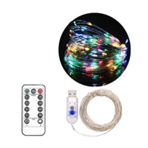 Comparateur de prix : OEM Guirlande Lumineuse 20M avec 200 Micro LED et 8 modes télécommande, Décoration LED Romantique pour Noël Soirée Maison Jardin, Coloré [USB alimenté]