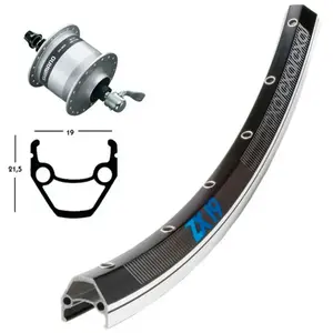 Exal Roue Avant Zx19 Qr Dynamo Shimano Dh3n30 pas cher