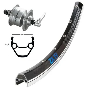 Roue avant VTC 28P Exal ZX-19 - Moyeu dynamo Shimano DH3N72 - Adulte M...Vendu parkaufland