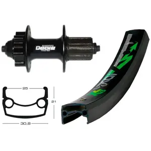 Roue VTT 26P Shimano Deore / Jante Exal XL 25 - Mixte - EXAL pas cher