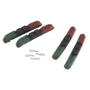 Comparateur de prix : Set de 4 patins de frein v brake cartridge xlc noir rouge vert