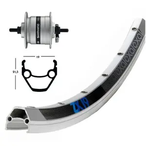 Bike-Parts Exal Roue Avant Zx19 Dynamo Shimano Dh3n31