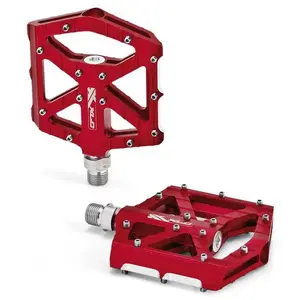 Pédales en plateforme XLC PD-M12 Trekking Rouge 99,5x96 mm 2501813407 pas cher