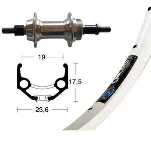 Comparateur de prix : Roue de vélo - Wiener Winora - ZAC 19 - 36 trous - alu - argent