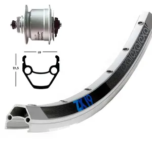 RIGIDA Winora Roue Avant Exal Zx 19 Dynamo Shimano Dh3d72 Cl Disc 9 x 100 mm