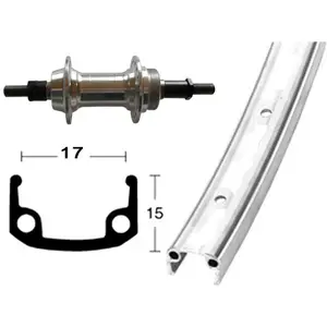 Wiener Winora Roue Arrière Aluminium Wheel 6-7s 27´´ pas cher