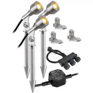 EVN P68123502-3 spot d’extérieur LED, x3, 3 000 KVendu parluminaire