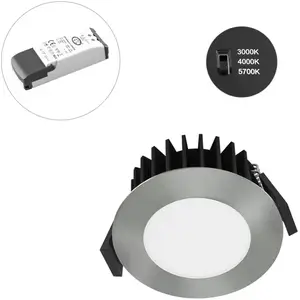 EVN Solido68 plafonnier encastré LED 7 W chromé pas cher