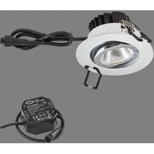 EVN PC65 luminaire extérieur rond, 3000K chromeVendu parluminaire