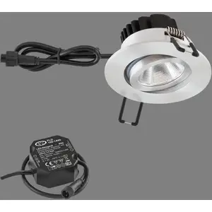 EVN PC65 luminaire extérieur rond, 3000K aluminiumVendu parluminaire