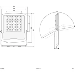 EVN Panthera Projecteur d'extérieur LED IP65 100W 4.000KVendu parluminaire