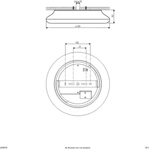 Plafonnier LED EVN Catino, CCT, 30 cm pas cher