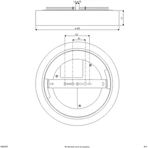 EVN Plafonnier LED Sauro, Ø 40 cm, blancVendu parluminaire