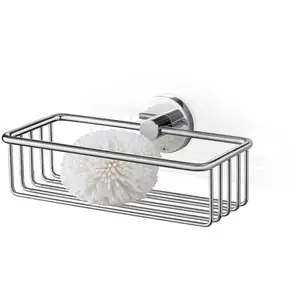 Zack - Scala Panier de douche s 10x24x14cm inox brillant pas cher