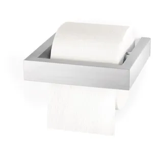 Zack Linea Porte-rouleau Papier Hygiénique 15.7X16.2X3.7cm inox mat satinéVendu paramazon