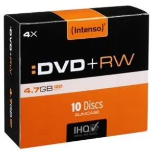 Comparateur de prix : Intenso - 10 x DVD+RW - 4.7 Go (120 minutes) 4x - boîtier CD étroit