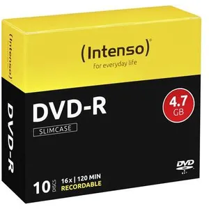 Intenso - 10 x DVD-R - 4.7 Go (120 minutes) 16x - boîtier CD étroit pas cher